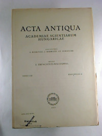 Acta+Antiqua+Academiae+Scientiarum+Hungaricae.+Tomus+3%2C+Fasc.+4+%2F+1955