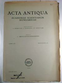 Acta+Antiqua+Academiae+Scientiarum+Hungaricae.+Tomus+4%2C+Fasc.+1+-+4+%2F+1956