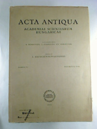 Acta+Antiqua+Academiae+Scientiarum+Hungaricae.+Tomus+6%2C+Fasc.+3+-+4+%2F+1958