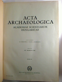 Acta+Archaeologica.+-+Tomus+2+%2F+1952%2C+fascic.+1-3+%28gebunden+in+1+Bd.%29