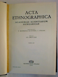 Acta+Ethnographica.+-+Tomus+11+%2F+1962+%28gebundener+Jg.-Bd.%29