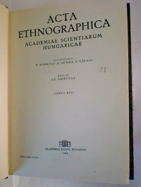 Acta+Ethnographica.+-+Tomus+13+%2F+1964+%28gebundener+Jg.-Bd.%29