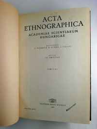 Acta+Ethnographica.+-+Tomus+15+%2F+1966+%28gebundener+Jg.-Bd.%29