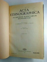 Acta+Ethnographica.+-+Tomus+16+%2F+1967+%28gebundener+Jg.-Bd.%29