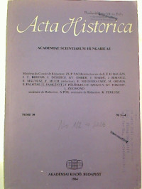 Acta+Historica+%3D+Zeitschrift+der+Ungarischen+Akademie+der+Wissenschaften.+Tomus+30%2C+No.+3%2F4