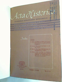 Acta+Historica+%3D+Zeitschrift+der+Ungarischen+Akademie+der+Wissenschaften.+Tomus+XXIV.