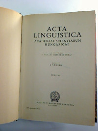 Acta+linguistica+-+Academiae+Scientiarum+Hungaricae.+-+Tomus+IV+%2F+1954