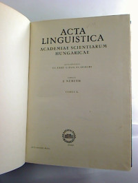 Acta+linguistica+-+Academiae+Scientiarum+Hungaricae.+-+Tomus+X+%2F+1960