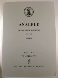 Analele+%2F+Academiei+Republicii+Socialiste+Romania.+-+Anul+139+%2F+2005.+-+Seria+a+V-a+Vol.+XVI