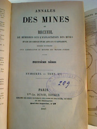 Annales+des+Mines+ou+Recueil+de+Memoires+sur+L%C2%B4exploitation+des+Mines+-+Memoires+-+Tome+XII+%28Huitieme+Serie%29