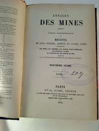 Annales+des+Mines%2C+partie+administrative+ou+Recueil+de+Lois%2C+Decrets%2C+Arretes+et+autres+Actes+...+-+Tome+I+%28Neuvieme+Serie%29