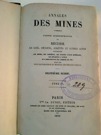 Annales+des+Mines%2C+partie+administrative+ou+Recueil+de+Lois%2C+Decrets%2C+Arretes+et+autres+Actes+..+-+Tome+IX+%28Huitieme+Serie%29