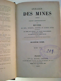 Annales+des+Mines%2C+partie+administrative+ou+Recueil+de+Lois%2C+Decrets%2C+Arretes+et+autres+Actes+...+-+Tome+VIII+%28Huitieme+Serie%29