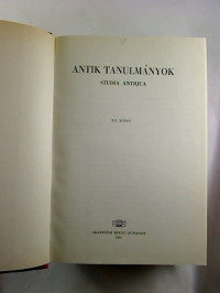 Antik+tanulm%C3%A1nyok+%3D+Studia+antiqua.-+XII.+%2B+XIII.+k%C3%B6tet.