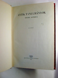 Antik+tanulm%C3%A1nyok+%3D+Studia+antiqua.-+XI.+k%C3%B6tet.