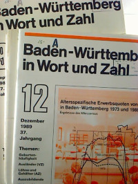 Baden-W%C3%BCrttemberg+in+Wort+und+Zahl.+-+37.+Jg.+%2F+1989%2C+H.+1+-+12+%2812+Einzelhefte%2C+kompl.+Jg.%29