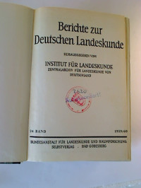 Berichte+zur+deutschen+Landeskunde.+-+24.+Bd.+%2F+1959%2F60.+%281.%2B2.+Heft+%2F+gebunden%29