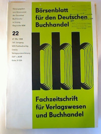 B%C3%B6rsenblatt+f%C3%BCr+den+Deutschen+Buchhandel+%28bbb%29+-+147.+Jg.+%2F+Heft+22%2C+27.+Mai+1980.+-+Fachzeitschrift+f%C3%BCr+das+Buchwesen.
