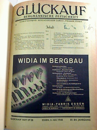 Carlo+L.+Pommer+%28Schriftleitung%29%3AGl%C3%BCckauf.+-+Bergm%C3%A4nnische+Zeitschrift.+-+81.-84.+Jg.+%2F+1948+%28gebundener+II.+Halb-Bd.%29