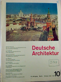 Deutsche+Architektur.+-+10.+Jahrg.+%2F+1961+-+Heft+10+%281+Einzelheft%29
