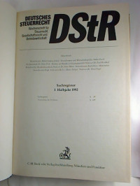 Deutsches+Steuerrecht+DStR.+-+30.+Jg.+%2F+1992%2C+1.+Halbjahr.