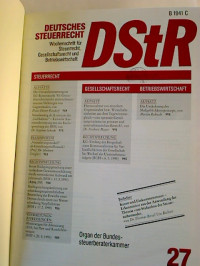 Deutsches+Steuerrecht+DStR.+-+31.+Jg.+%2F+1993%2C+2.+Halbjahr.