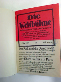 Die+Weltb%C3%BChne.+-+Wochenschrift+f%C3%BCr+Politik-Kunst-Wirtschaft.+-+1989%2C+Heft+18+%282.+Mai%29+-+35+%2829.+Aug.%29+%28gebunden+in+1+Bd.%29