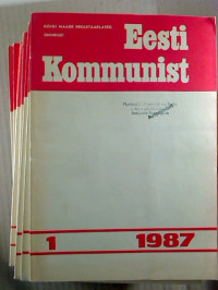 Eesti+kommunist.+-+42+aastak%C3%A4ik+%2F+1987%2C+Nr.+1+-+12%2C+%2812+Einzelhefte%29