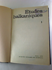 Etudes+balkaniques.+-+1973%2C+Hefte+1+-+3+%28gebunden+in+1+Bd.%29