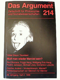Frigga+u.+Wolfgang+Fritz+Haug+%28Hg.%29%3ADas+Argument+214.+-+Zeitschrift+f%C3%BCr+Philosophie+und+Sozialwissenschaften%3A+38.+Jg.+%2F+1996%2C+Heft+2+%28Einzelheft%29