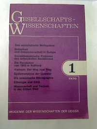 Gesellschaftswissenschaften.+-+Nr.+1+%285%29+%2F+1976%3A+Philosophie%2C+Geschichte%2C+%C3%96konomie%2C+Politik%2C+Soziologie%2C+Recht%2C+Philologie%2C+Psychologie%2C+Ethnographie%2C+Arch%C3%A4ologie.