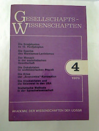 Gesellschaftswissenschaften.+-+Nr.+4+%288%29+%2F+1976%3A+Philosophie%2C+Geschichte%2C+%C3%96konomie%2C+Politik%2C+Soziologie%2C+Recht%2C+Philologie%2C+Psychologie%2C+Ethnographie%2C+Arch%C3%A4ologie.