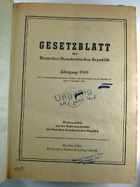 Gesetzblatt+der+Deutschen+Demokratischen+Republik.+-+Jg.+1949+u.+Jg.+1950%2C+1.+Halbjahr+%28gebunden+in+1+Bd.%29