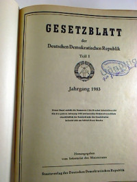 Gesetzblatt+der+Deutschen+Demokratischen+Republik.+-+Teil+I.+Jg.+1983+%28Nr.+1+-+38%29