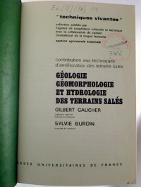 Gilbert+Gaucher+%2F+Sylvie+Burdin%3AG%C3%A9ologie+%2C+g%C3%A9omorphologie+et+hydrologie+des+terrains+sal%C3%A9s.