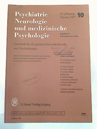 H.+A.+F.+Schulze+%28Chefredakteur%29%3APsychiatrie%2C+Neurologie+und+medizinische+Psychologie.+-+29.+Jahrg.+%2F+Oktober+1977%2C+H.+10+%28Einzelheft%29