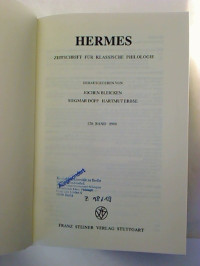 Hermes.+-+Zeitschrift+f%C3%BCr+klassische+Philologie.+-+126.+Bd.+%2F+1998+%28+gebundener+Jahresbd.%29