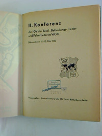 II.+Konferenz+der+IGV+der+Textil-%2C+Bekleidungs-%2C+Leder-+und+Pelzarbeiter+im+WGB%2C+Bukarest+vom+15.+-+18.+Mai+1982.