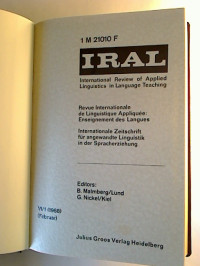 IRAL+International+Review+of+Applied+Linguistics+in+Language+Teaching+%3D+Internationale+Zeitschrift+f%C3%BCr+angewandte+Linguistik+in+der+Spracherziehung.+-+Vol.+6+%2F+1968+u.+7+%2F+1969+%28gebunden+in+1+Bd.%29