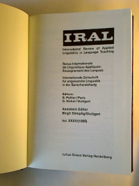IRAL+International+Review+of+Applied+Linguistics+in+Language+Teaching+%3D+Internationale+Zeitschrift+f%C3%BCr+angewandte+Linguistik+in+der+Spracherziehung.+-+Vol.+33+%2F+1995