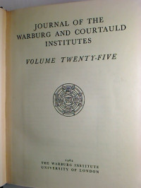 JOURNAL+OF+THE+WARBURG+AND+COURTAULD+INSTITUTES.+-+Vol.+25.