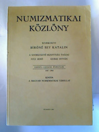 Jen%C3%B6+Fitz+%2F+Istv%C3%A1n+Gedai%3ANumizmatikai+k%C3%B6zl%C3%B6ny.+-+LXXXVI.+-+LXXXVII.+%C3%A9vfolyam+1987+-+1988.