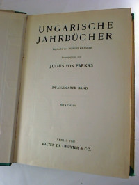 Julius+von+Farkas+%28Hg.%29%3AUngarische+Jahrb%C3%BCcher.+-+20.+Bd.++%2F+1940