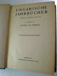 Julius+von+Farkas+%28Hg.%29%3AUngarische+Jahrb%C3%BCcher.+-+23.+Bd.++%2F+1943