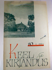 KEEL+ja+KIRJANDUS+-+10+%2F+Oktoober+1965.