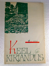 KEEL+ja+KIRJANDUS+-+1+%2F+Jaanuar+1964.