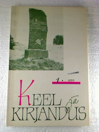 KEEL+ja+KIRJANDUS+-+1+%2F+Jaanuarr+1976.