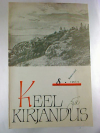 KEEL+ja+KIRJANDUS+-+8+%2F+August+1965.