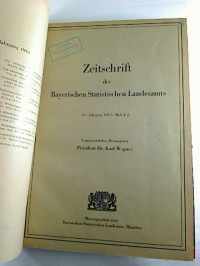 Karl+Wagner+%28Hg.%29%3AZeitschrift+des+Bayerischen+Statistischen+Landesamts%2C+85.+Jg.+%2F+1953.