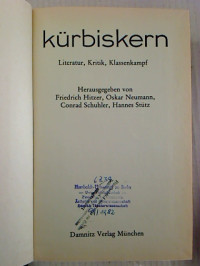 K%C3%BCrbiskern.+-+Literatur%2C+Kritik%2C+Klassenkampf.+-+1982%2C+1%2C+2+%281.+Halbbd.%2C+gebunden+in+1+Bd.%29